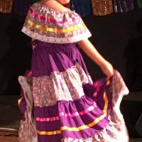 Fifth grader Ammy Ortiz, costume from Sinaloa, MX.