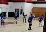 The MS Lady Dolphins warming up at their first game (at Hatteras). If you have a photo to share from their home game, please send it to ocracokecurrent@gmail.com