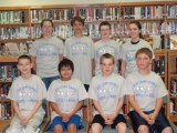 BOB team members are: (standing, l. to r.) Josie Winstead, Carson O'Neal, Dylan Sutton, Caroline Temple (seated l. to r.) Mac Kalna, Darvin Contreras, Kyle Tillett, and Sam Marinace.