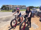 Mariah Temple and Caroline Novak tested the Fat Tire bikes for the Current and both proclaimed them easy to ride!