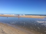 The beach is beautiful after a storm.