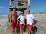 Ocracoke Lifeguards Matt, Eliza and John