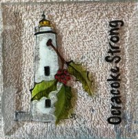 Handmade ornaments by Trish Dempsey available at The Giving Tree