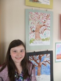 Samantha Sutton and her tree haiku
