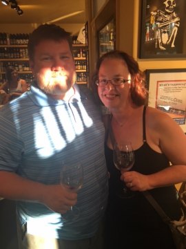 Wine-tasters Mat & Margaret Schneid from Harrisburg, PA 