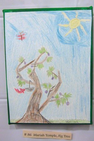 "Fig Tree" by Mariah Temple, age 9, colored pencil