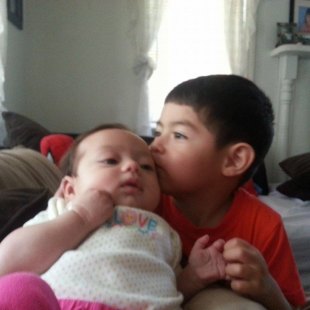 Big brother kisses from Joshua!