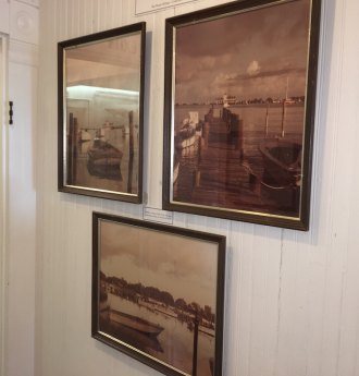  Also new this year is a collection of vintage harbor photos on loan from Woody Billings.