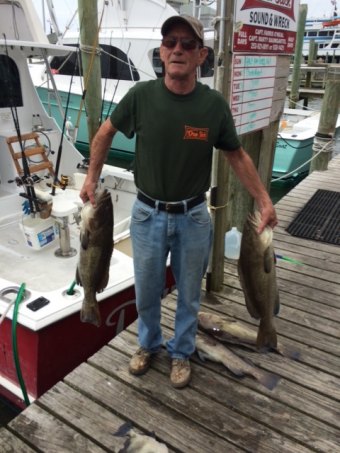 Jerry from New Jersey on the opening day of Grouper