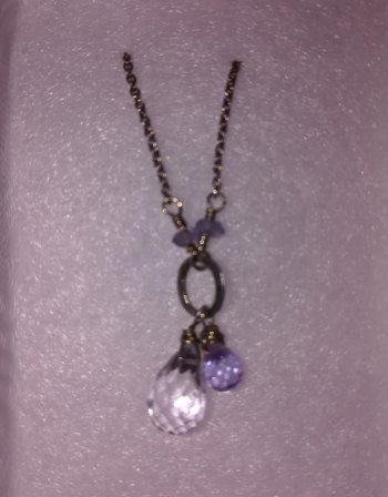 Amethyst and sterling necklace donated by Bella Fiore Studios