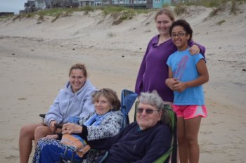 Sylvia's parents, Ron and Carol Arnatt with three of their grandchildren, (l. to r.) Allie, Alina, and Mariam. 
