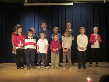 The OUMC Children's Choir sang Christmas carols at the UMW dinner last year. This year they will perform at the Community Christmas Concert on Dec 12th. 
