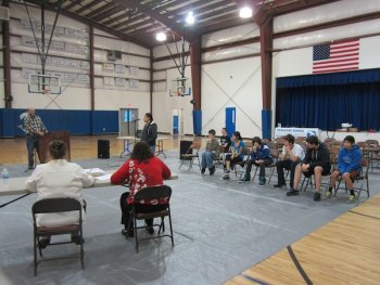 Round 6 of the Ocracoke Spelling Bee