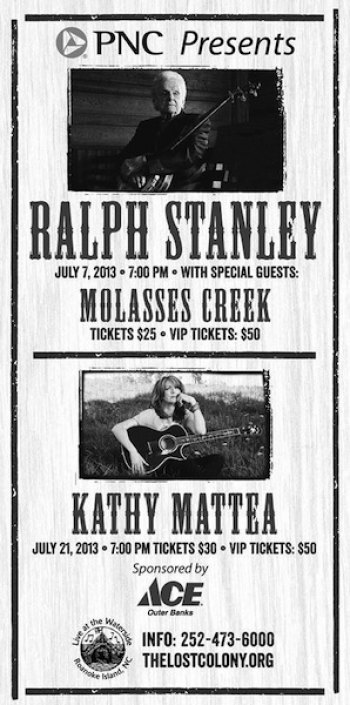 Ocracoke's Own Molasses Creek to Open for Bluegrass Legend Ralph Stanley