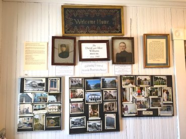 The display of Capt. and Mrs. Williams at the museum entrance has been updates with photos from the early early years of the museum.