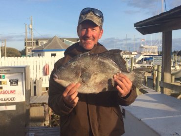 Our author, Jeramy Guillory, with a 6.5 lb. citation triggerfish