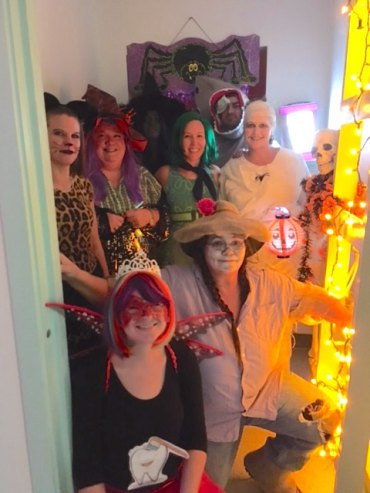 Happy staff: Clockwise from Fairy: Nicole O'Neal, Merrian Midgett, Cheryl Ballance, Erin O'Neal, Erin Baker, Chris Salerno, Mandi Cochran, Christine McNerney