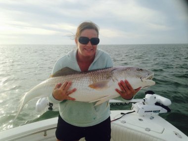 Mary and her best catch this year…. she's very proud of that!