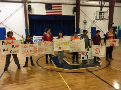 6th graders participated in National School Walk-Out Day