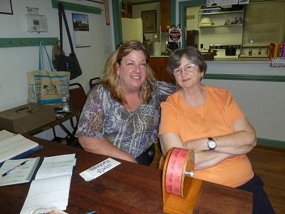 Teresa O'Neal and Janey Jacoby, longtime volunteers at Bingo night who also put in many behind the scenes hours with OVFD and OFPA.