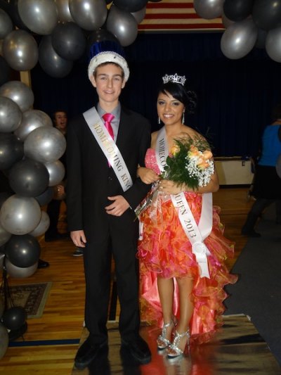 King Casey Tolson and Queen Diana Perez