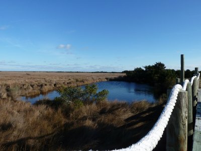 The view as you approach Ocracoke's new community park.