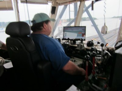 DeWayne Ward at the controls