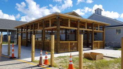 The passenger shelters and parking on both Ocracoke and Hatteras are 100% complete.