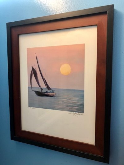 "Set Sail" was Doug's first painting of the Windfall II!