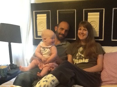 Stephen and Robyn (and baby Emmeline!) on their 2nd anniversary.