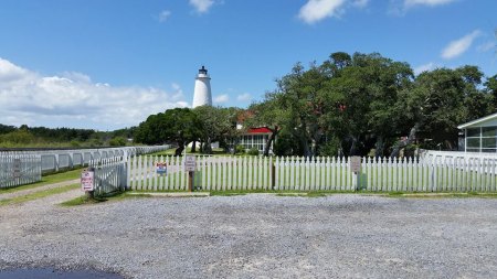 Lonely lighthouse with no visitors