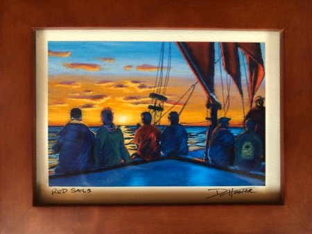 "Red Sails" hangs in my bedroom and I see it first thing when I open my eyes in the morning. 