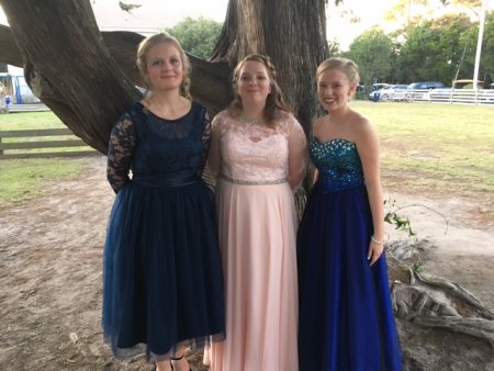 Freshmen girls: Hannah Belch, Makenzie Novak, and Becky Boos