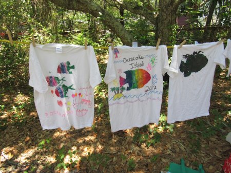 Fish Print Tees are another Festival favorite! Make your own!