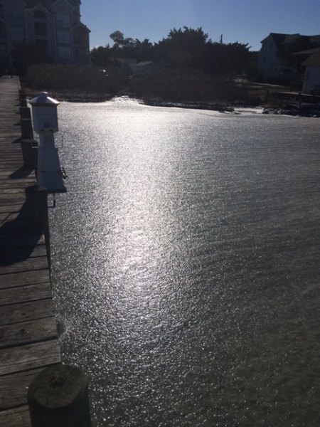 Sun reflected on ice 