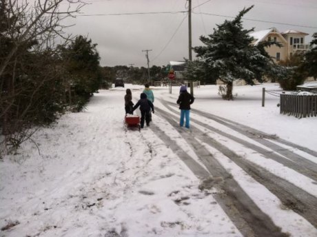 Wandering with a wagon full of snowballs