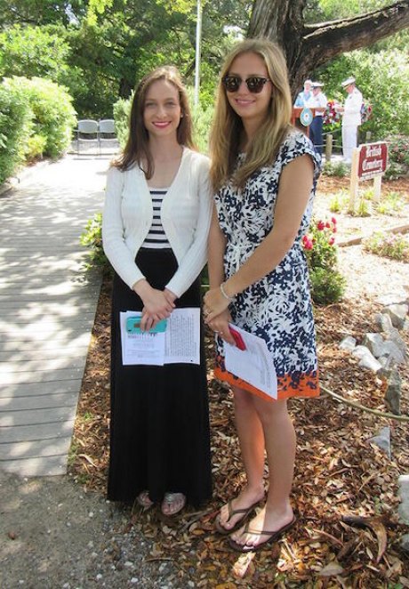 Ocracoke School seniors Samantha Styron and Katie O'Neal