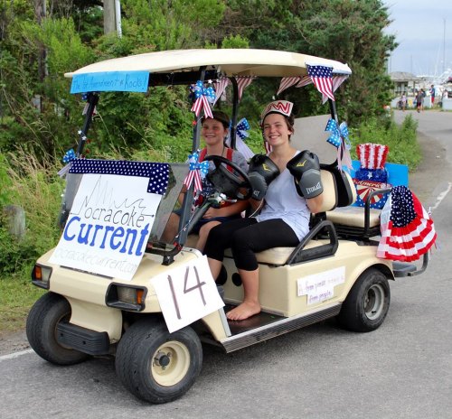 The Ocracoke Current rode for Freedom of the Press!