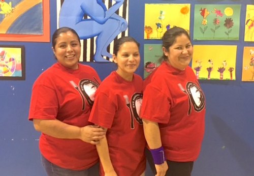 The wonderful catering crew: Edith, Lucila, and Antonia