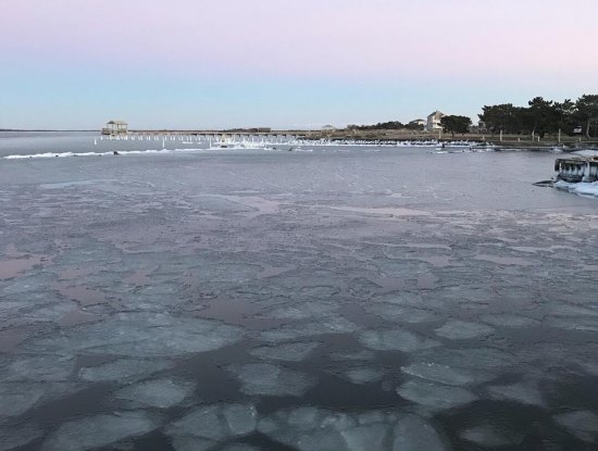 Icy patches on the Sound