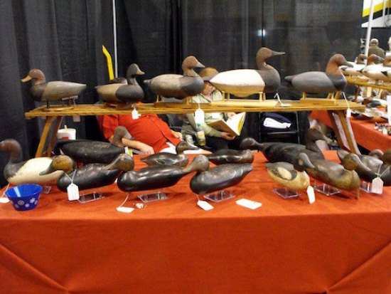 HAND-CARVED DECOYS, both new and antique, will be a mainstay among the exhibits at the Hyde County Waterfowl festival.