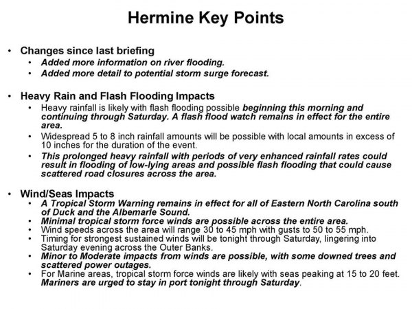 TS Hermine Update