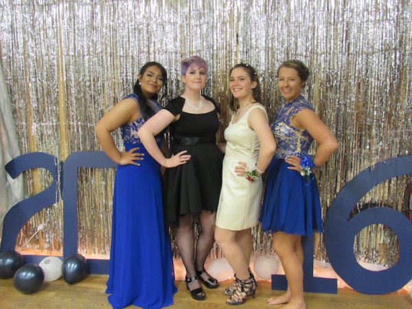 Senior girls: Arianna, Jordan, Caroline, and Josie